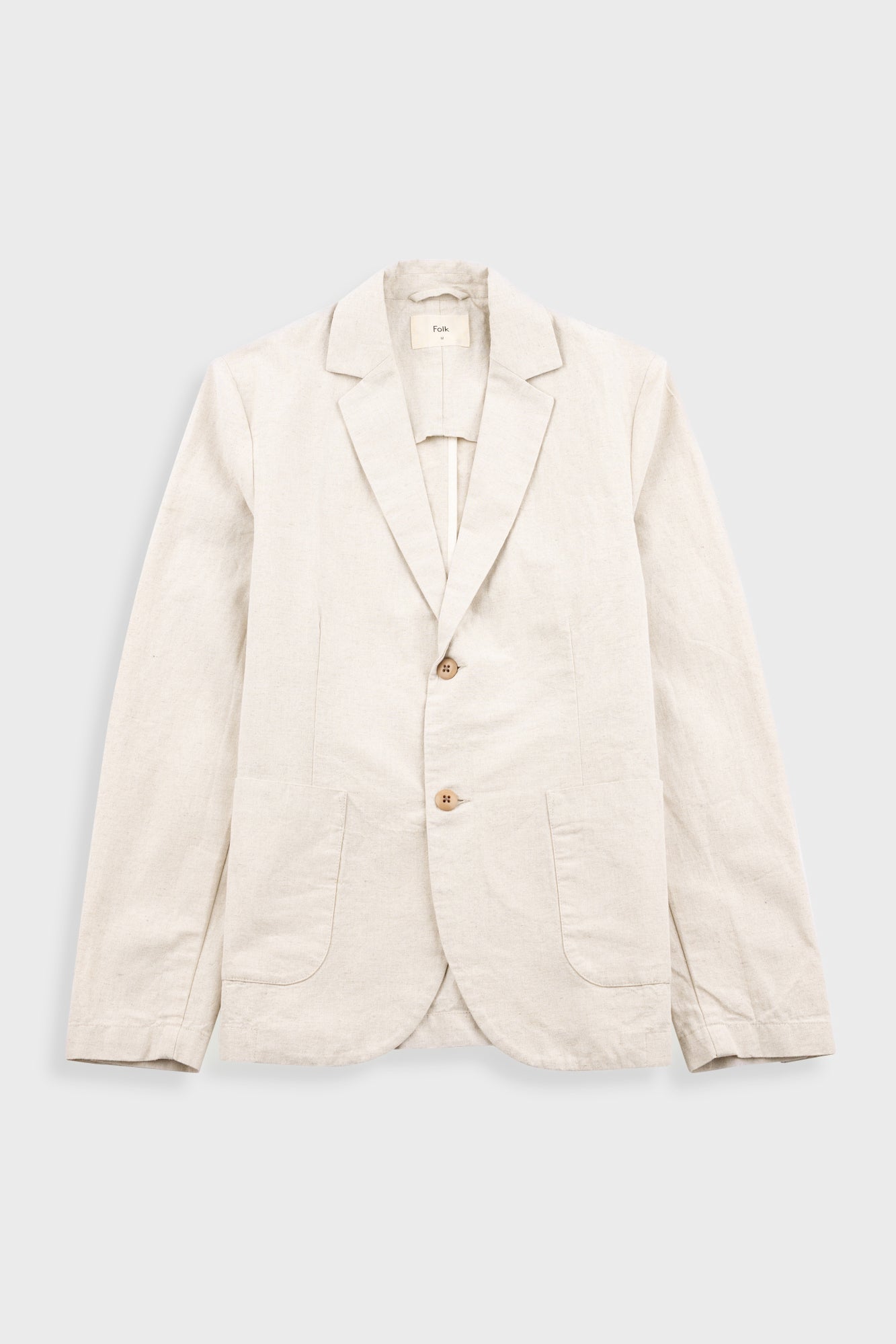 Cotton Linen Blazer - Natural Linen Canvas