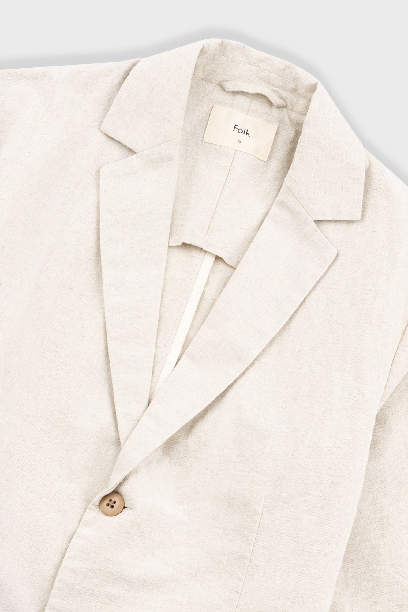 Cotton Linen Blazer - Natural Linen Canvas