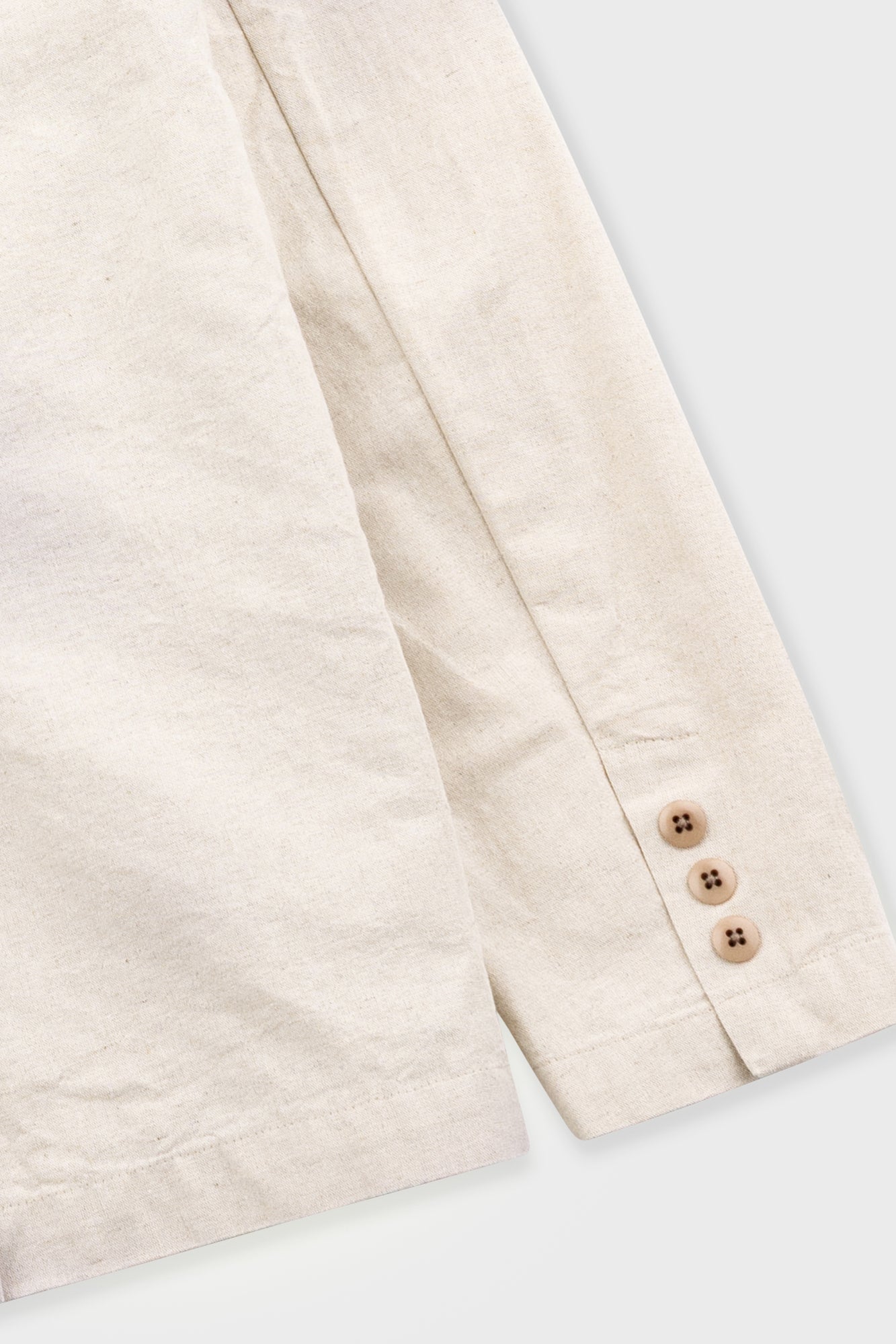 Cotton Linen Blazer - Natural Linen Canvas