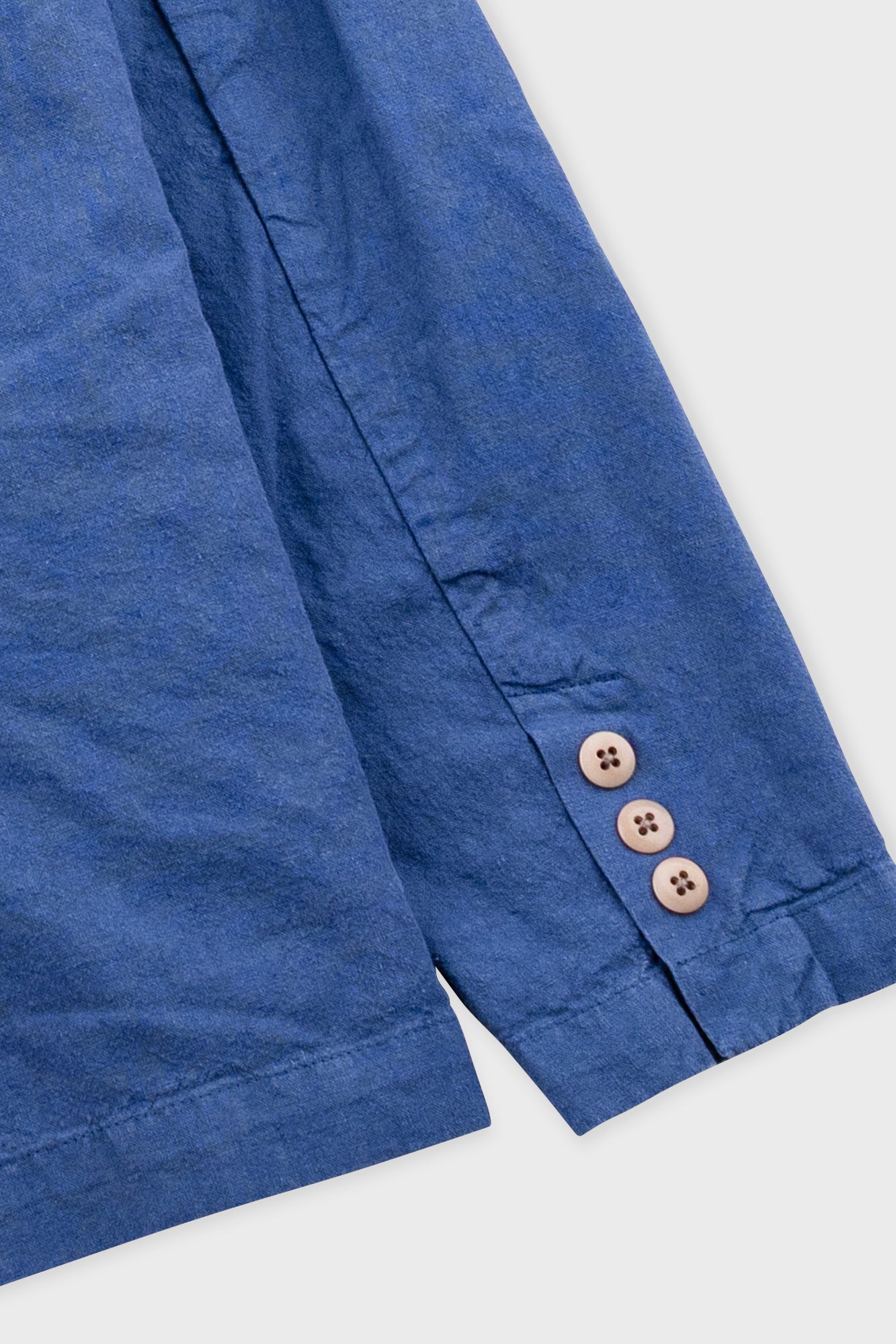 Cotton Linen Blazer - Woad