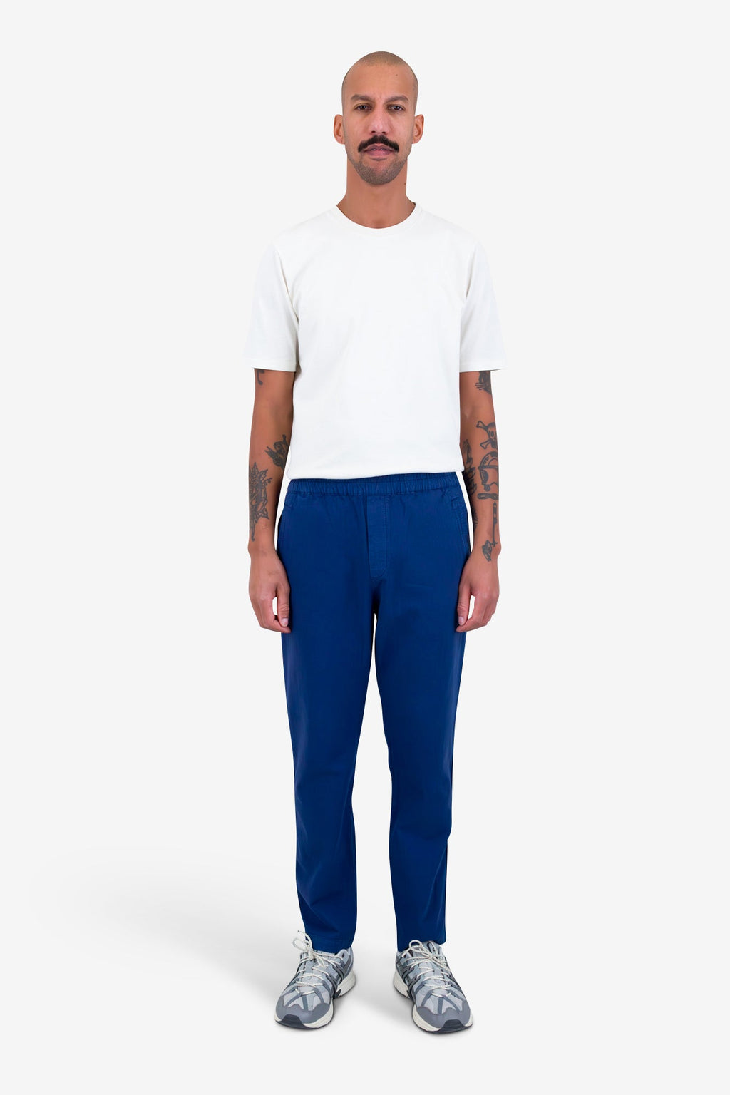 Cotton Linen Trouser - Deep Blue