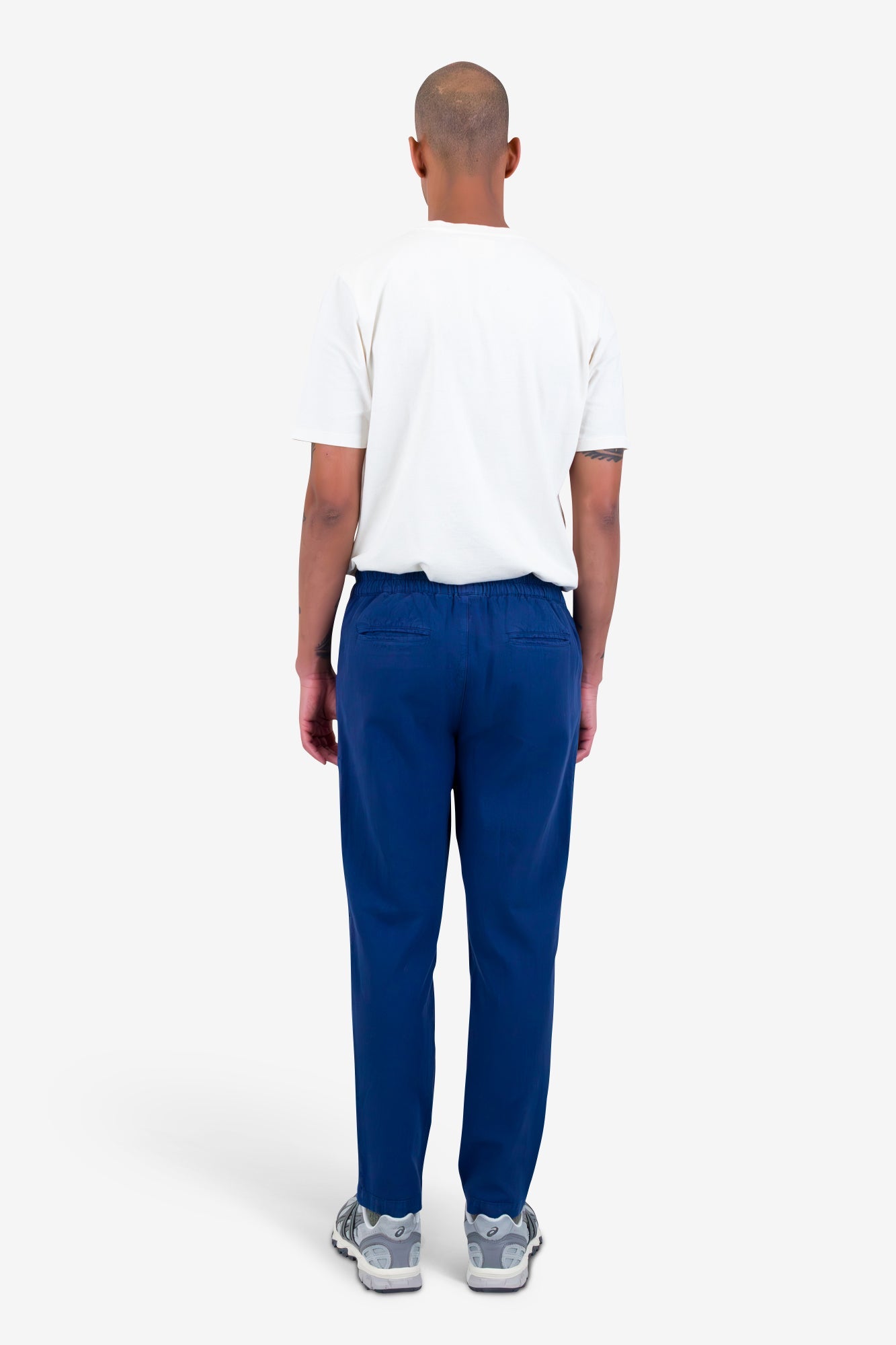 Cotton Linen Trouser - Deep Blue