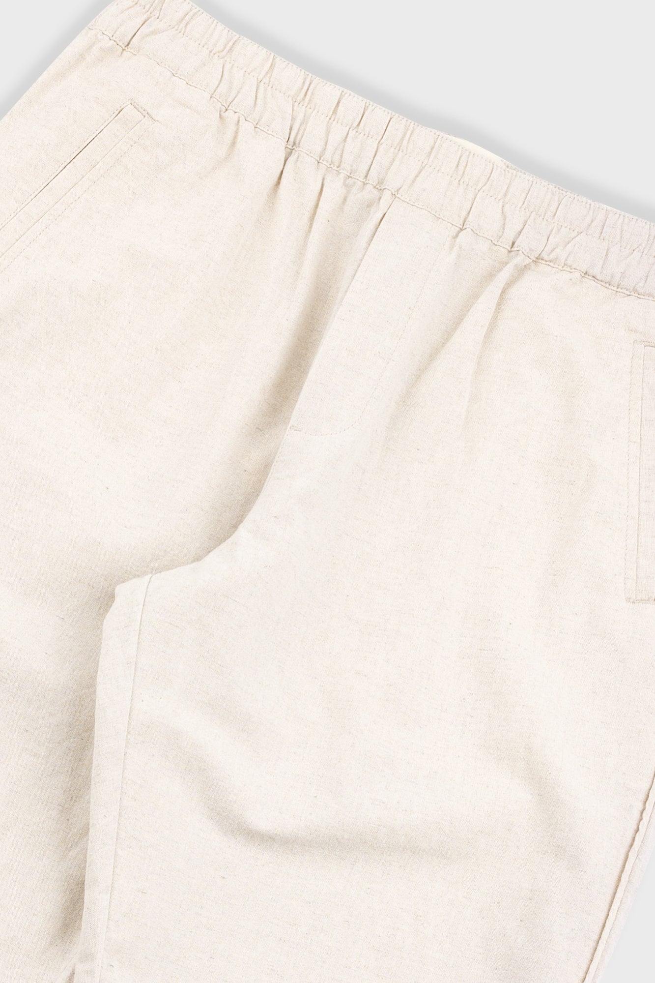 Cotton Linen Trouser - Natural Linen Canvas