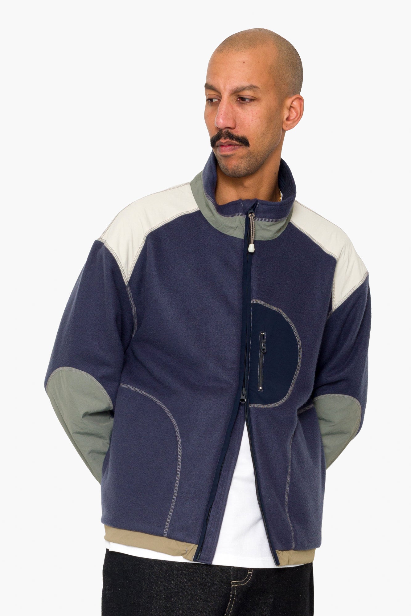 Curve Fleece - Navy Smoke