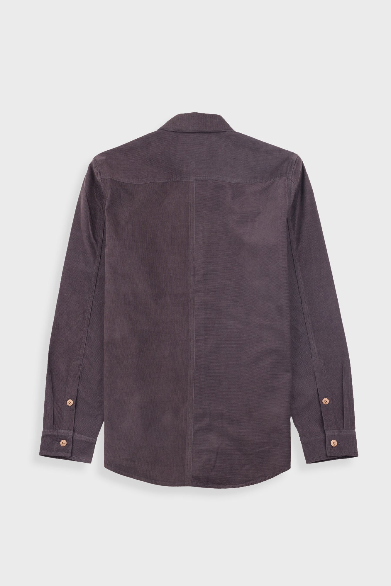 Direction Babycord Shirt - Black Grape