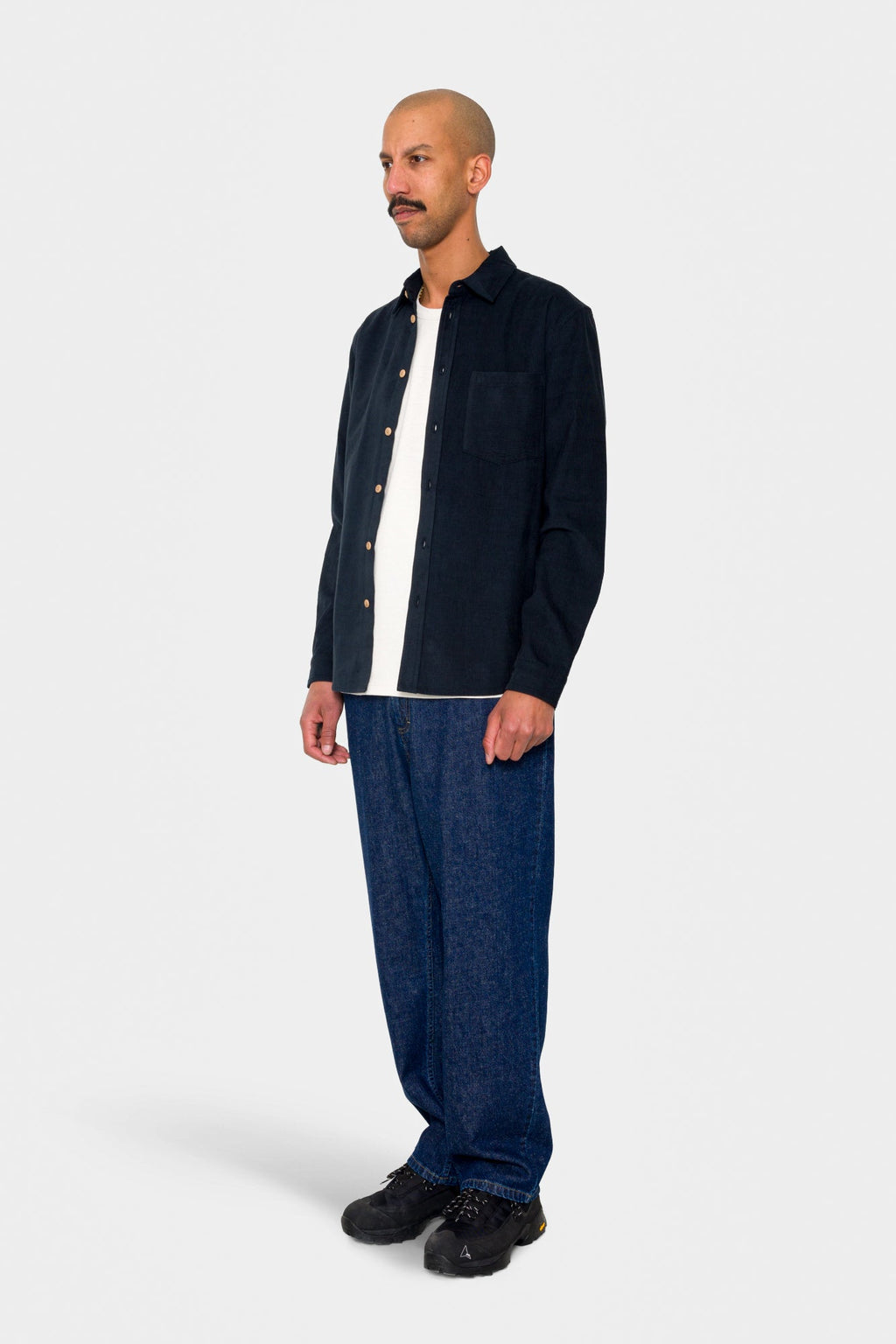 Direction Babycord Shirt - Dark Navy