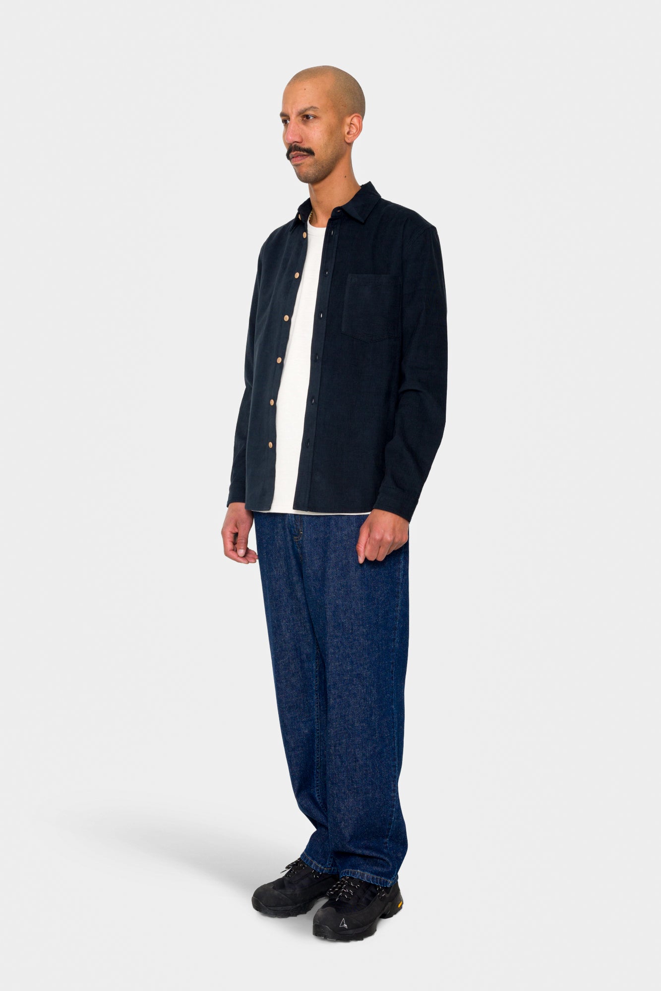 Direction Babycord Shirt - Dark Navy