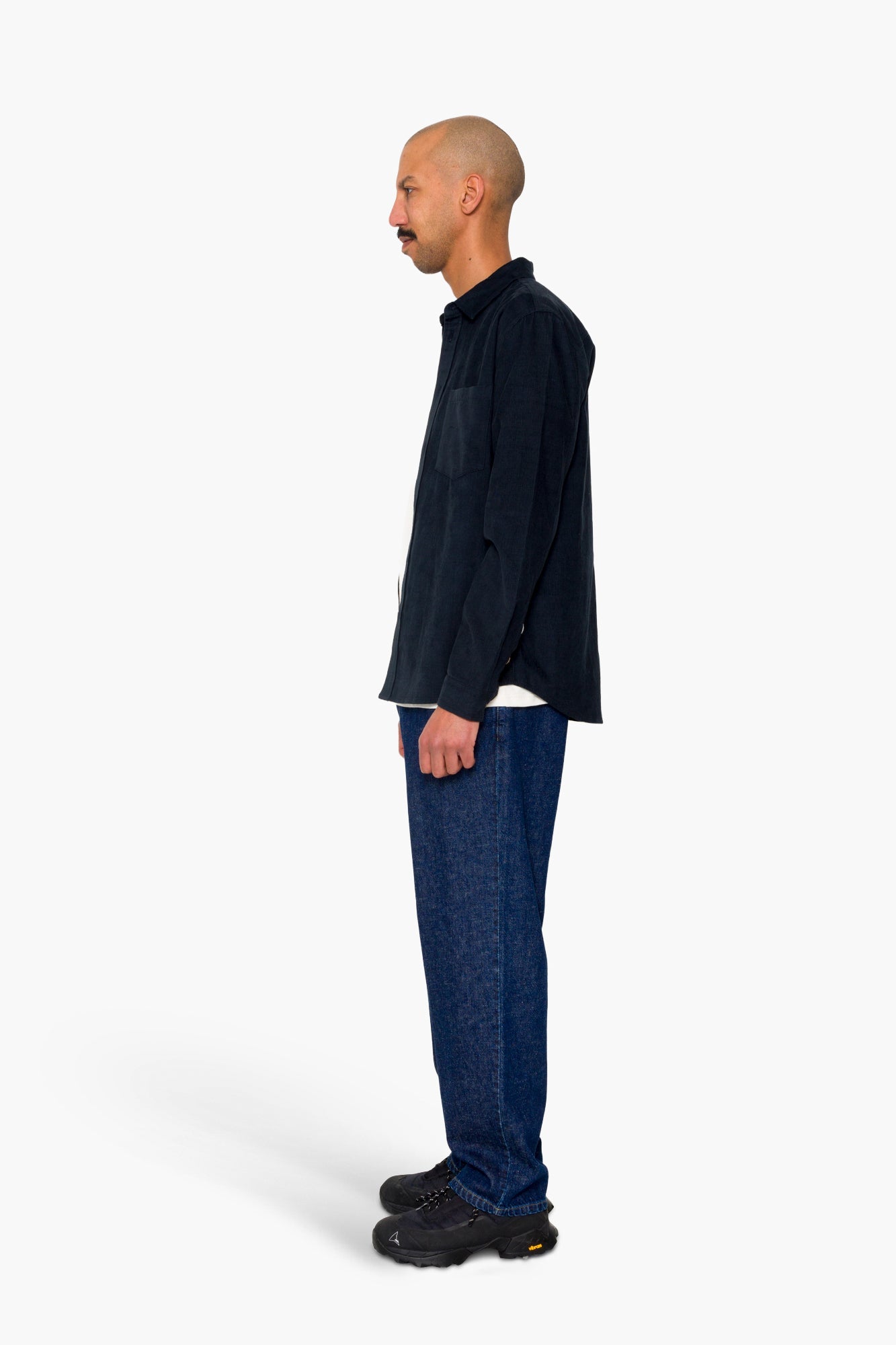 Direction Babycord Shirt - Dark Navy