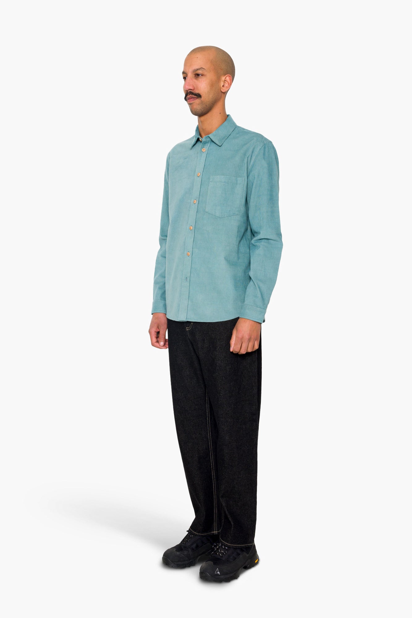 Direction Babycord Shirt - Dusty Green