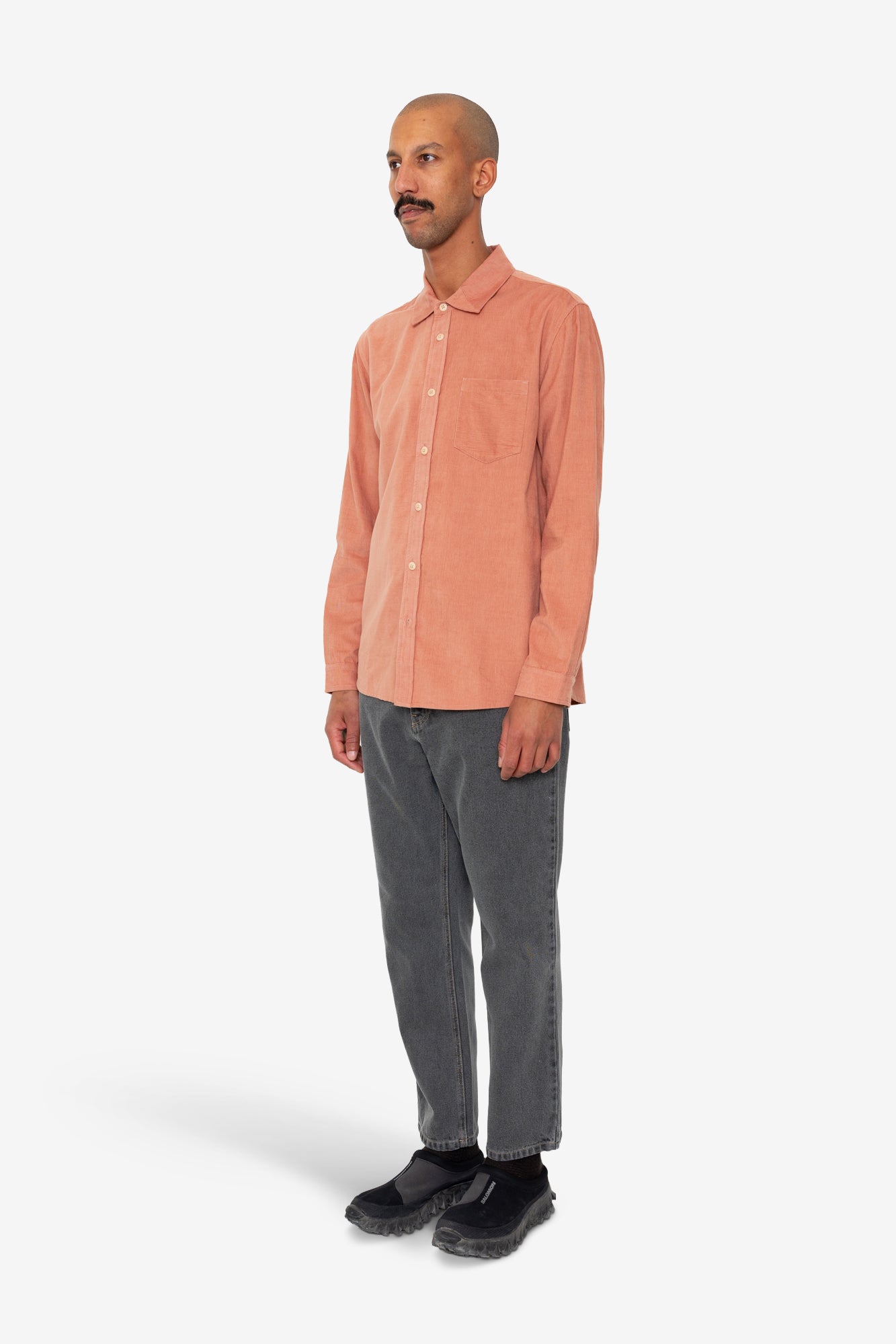 Direction Babycord Shirt - Dusty Pink