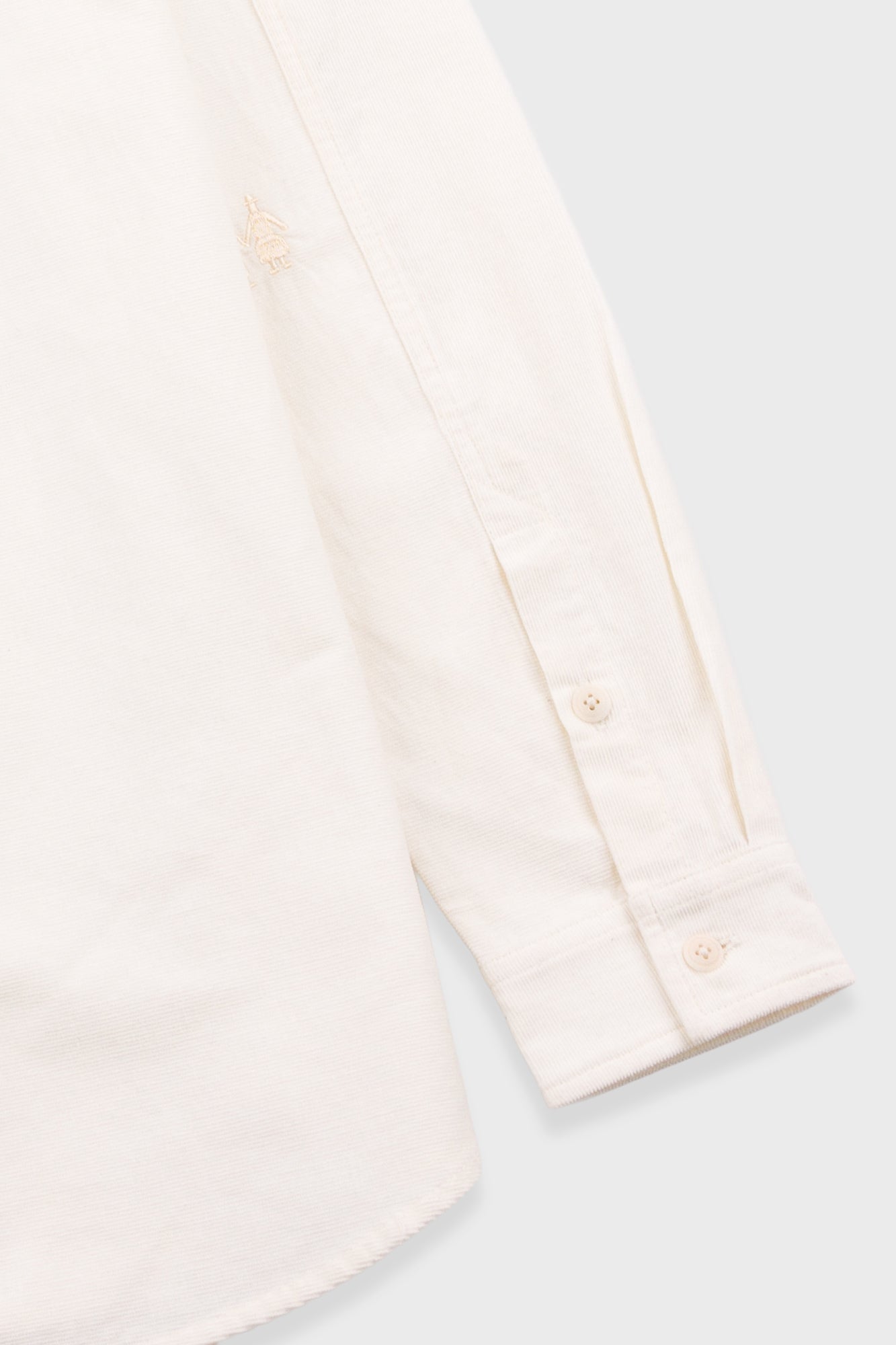 Direction Babycord Shirt - Ecru Embroidery