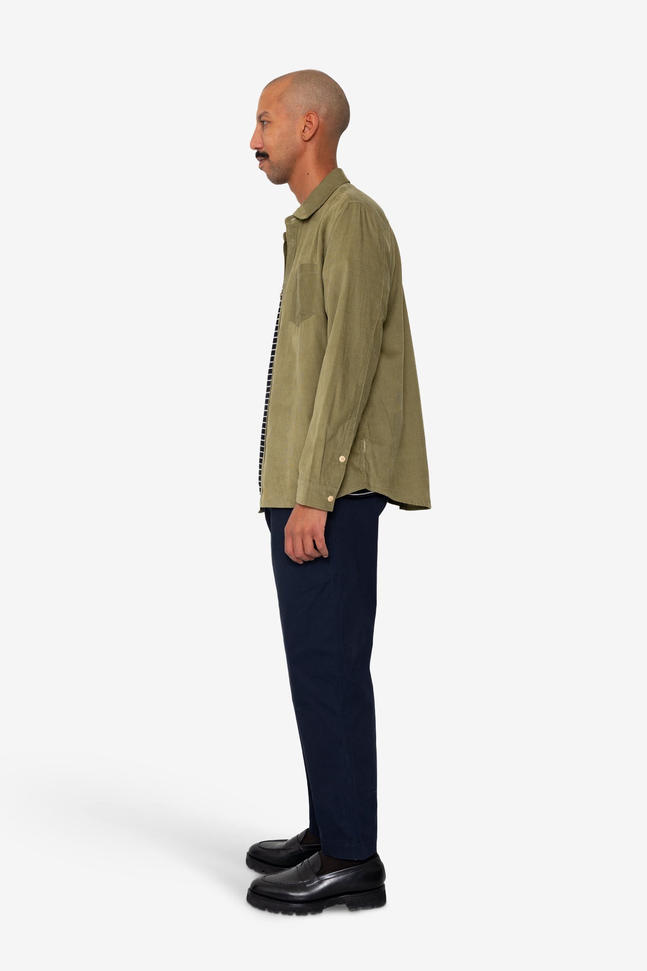 Direction Babycord Shirt - Olive