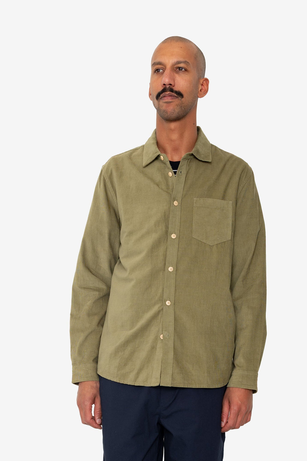 Direction Babycord Shirt - Olive