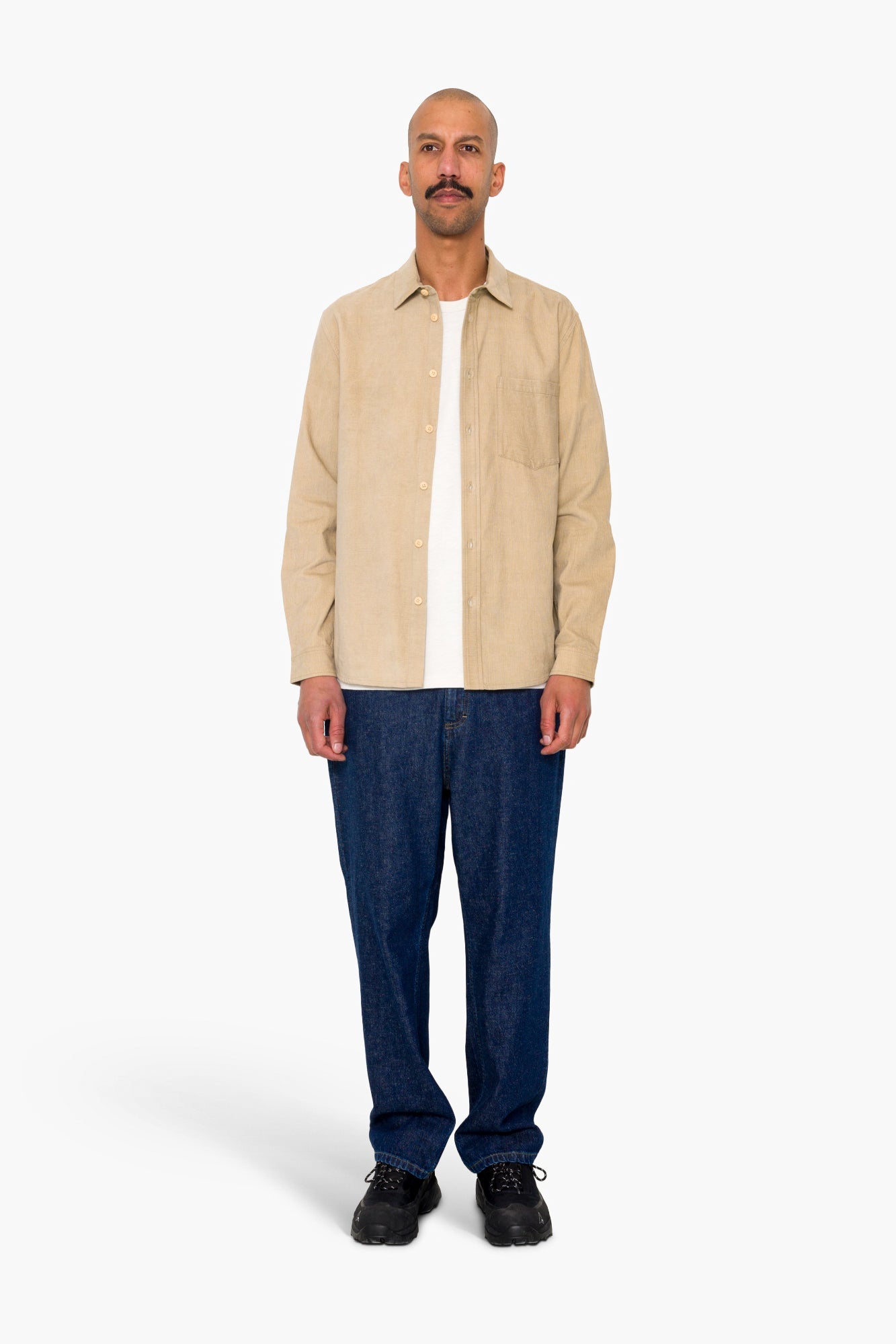 Direction Babycord Shirt - Soft Brown