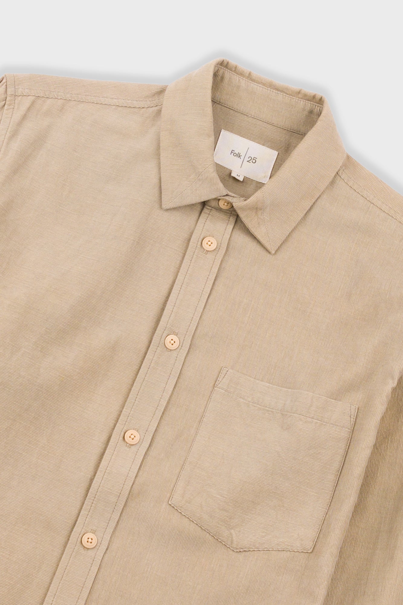 Direction Babycord Shirt - Soft Brown