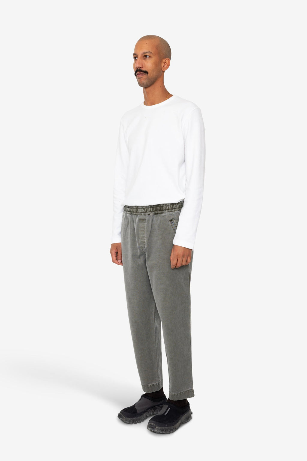 Drawcord Assembly Pant - Olive Slub