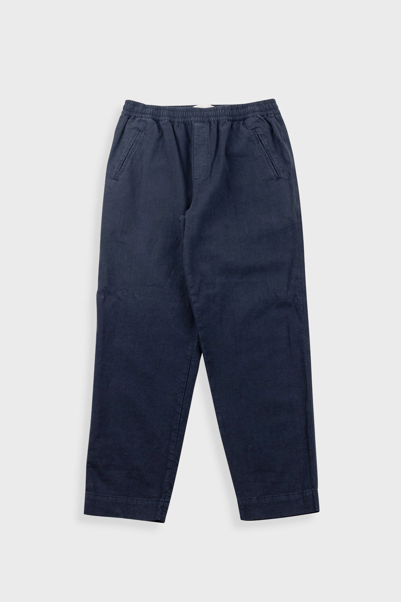 Drawcord Assembly Pant - Dark Navy Cotton Linen