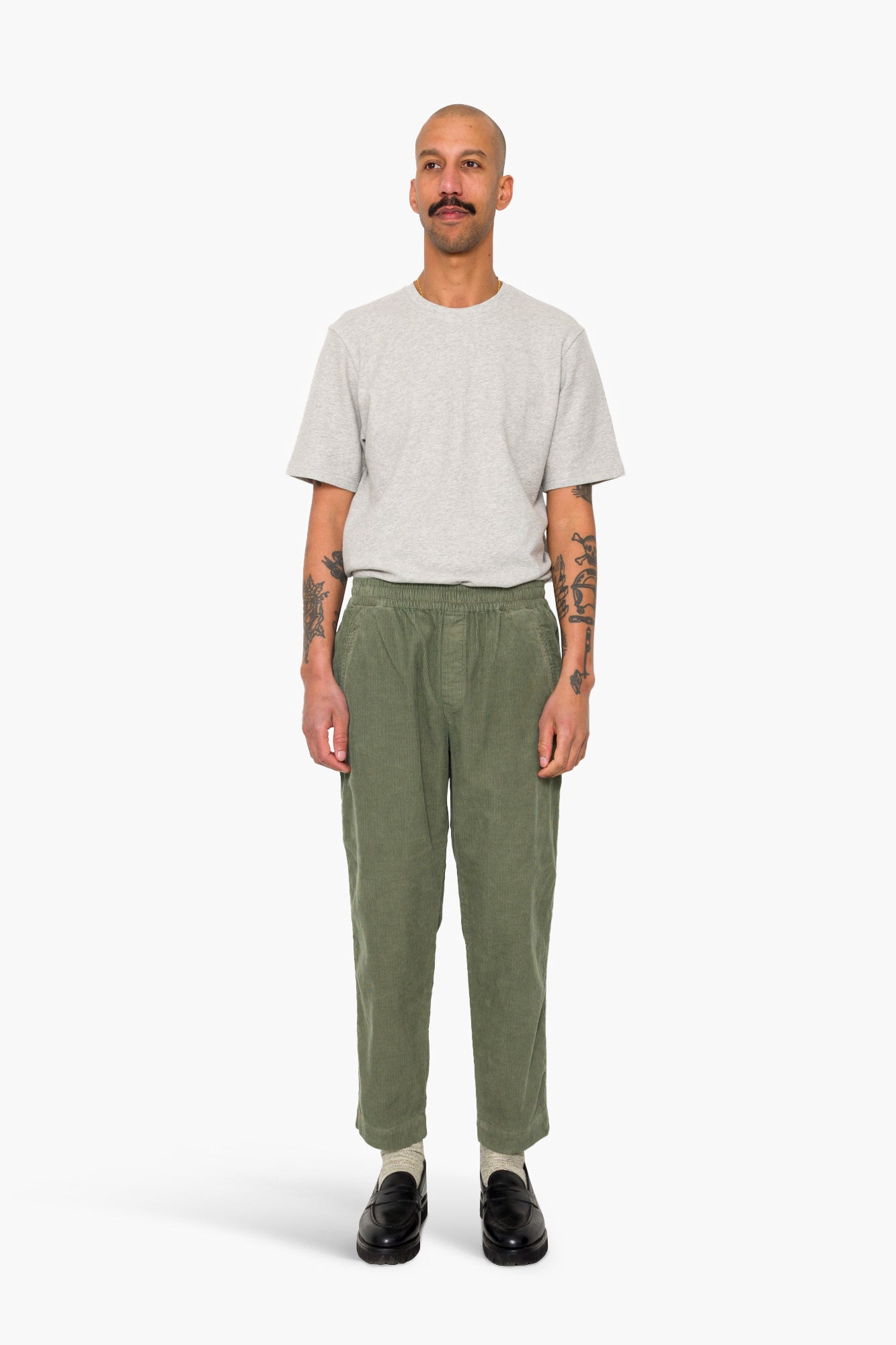 Drawcord Assembly Pant - Dark Olive Cord