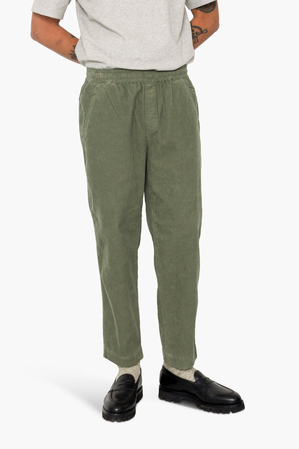 Drawcord Assembly Pant - Dark Olive Cord