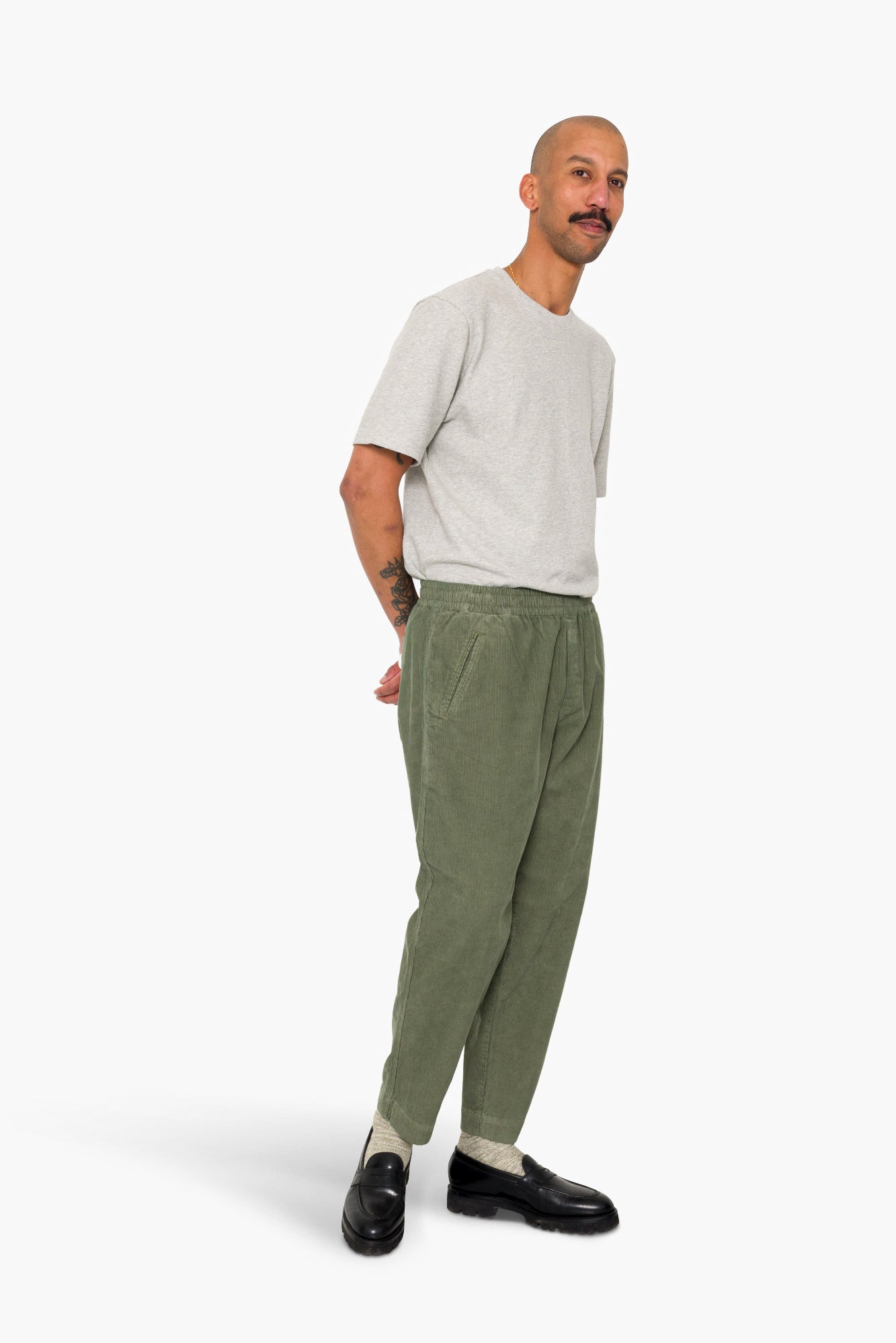 Drawcord Assembly Pant - Dark Olive Cord
