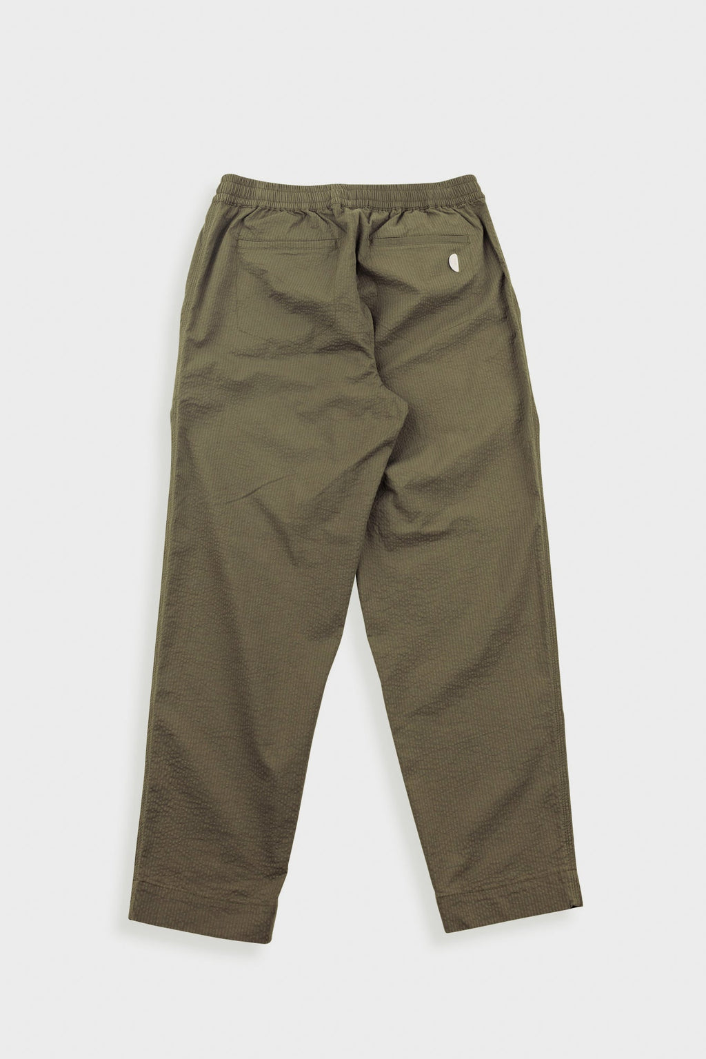 Drawcord Assembly Pant - Dark Olive Seersucker