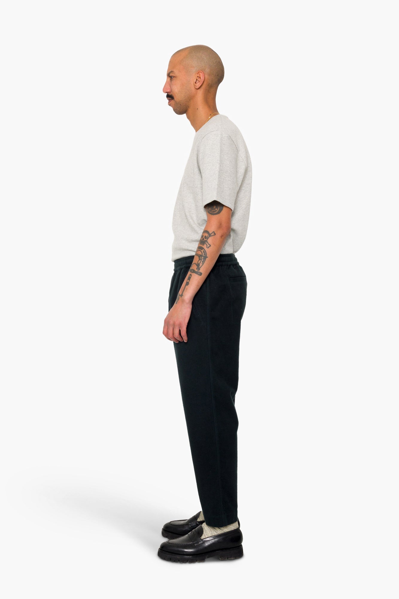Drawcord Assembly Pant - Deep Green Moleskin