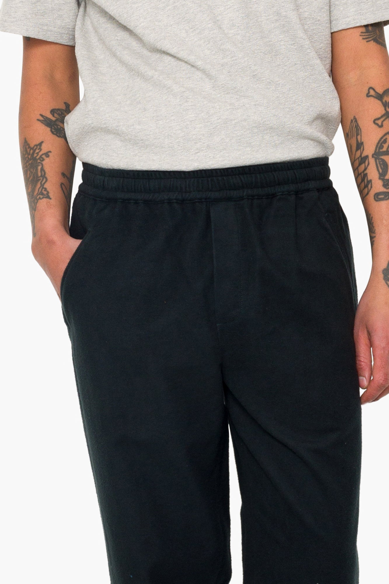Drawcord Assembly Pant - Deep Green Moleskin