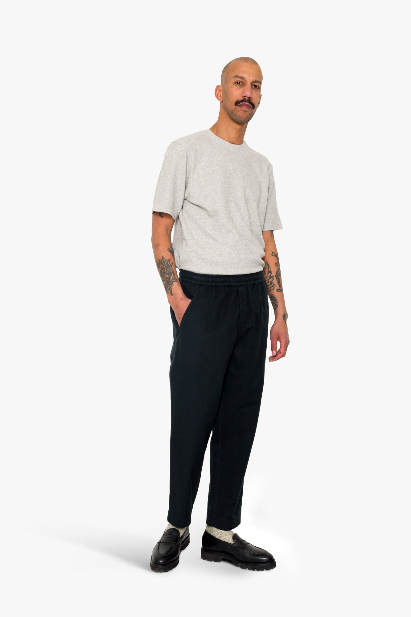 Drawcord Assembly Pant - Deep Green Moleskin