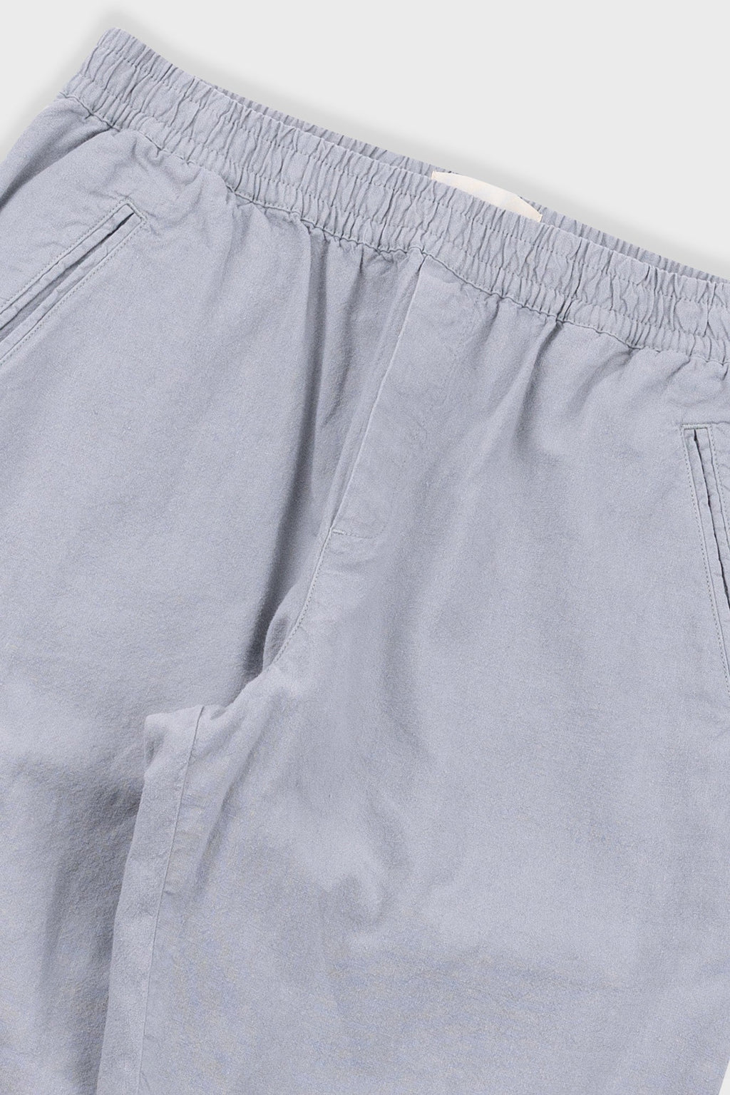 Drawcord Assembly Pant - Silver Grey Cotton Linen