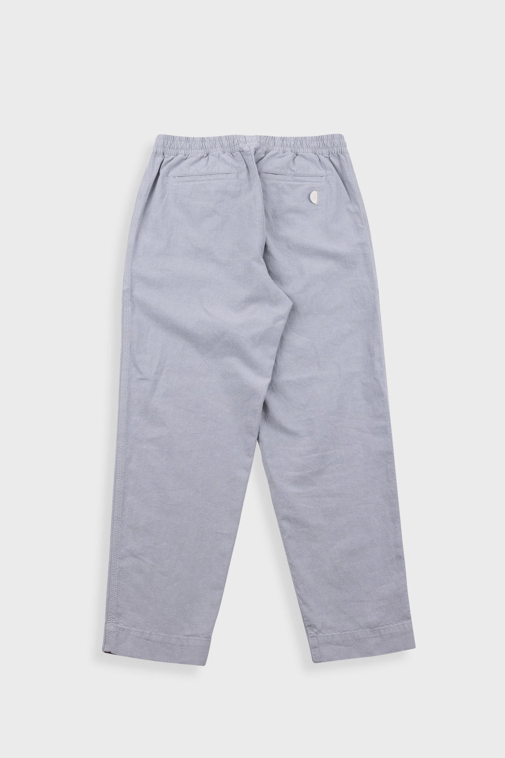 Drawcord Assembly Pant - Silver Grey Cotton Linen
