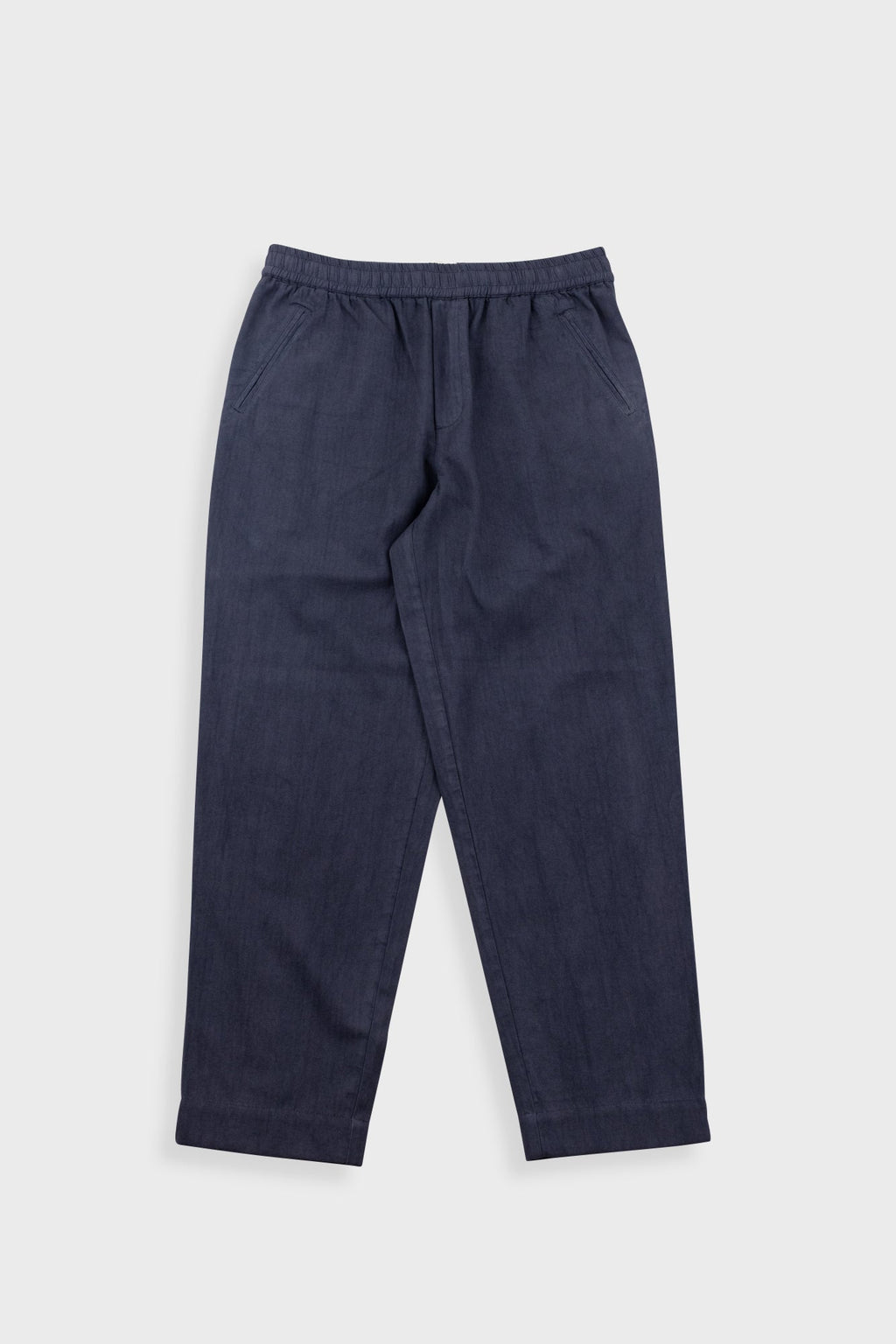 Drawcord Assembly Pant - Slate Blue Herringbone
