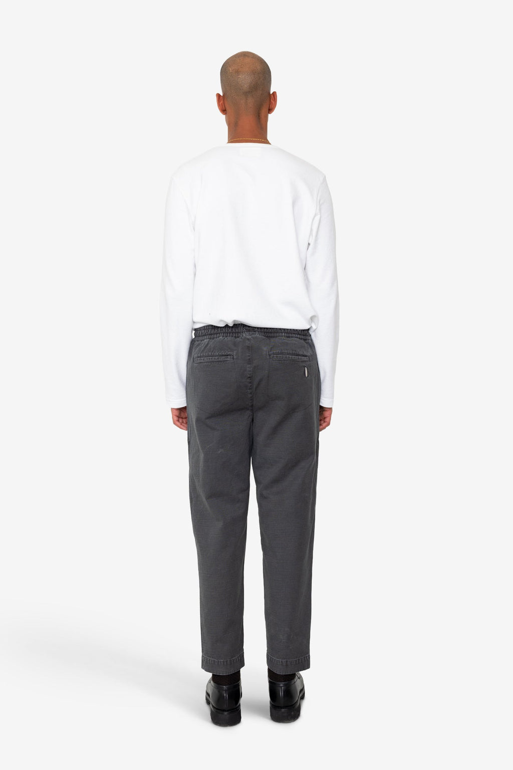 Drawcord Assembly Pant - Soft Black Slub