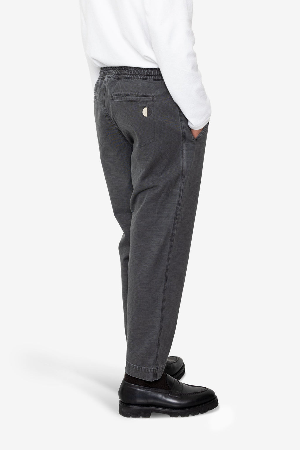 Drawcord Assembly Pant - Soft Black Slub