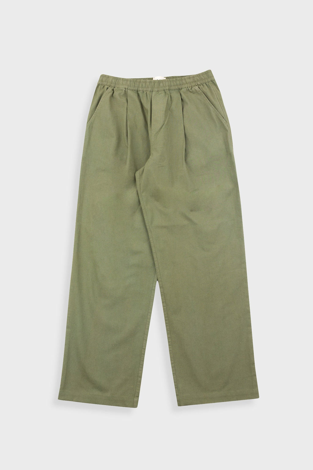 Drawcord Loose Trouser - Light Olive Ripstop