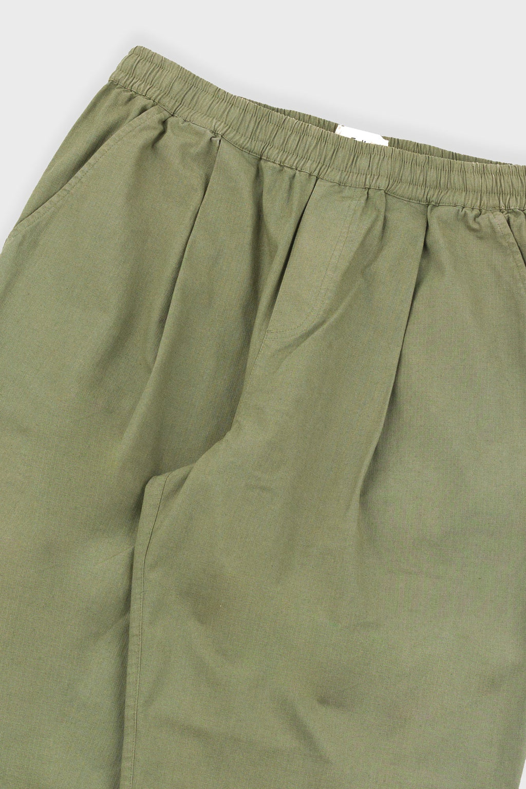 Drawcord Loose Trouser - Light Olive Ripstop