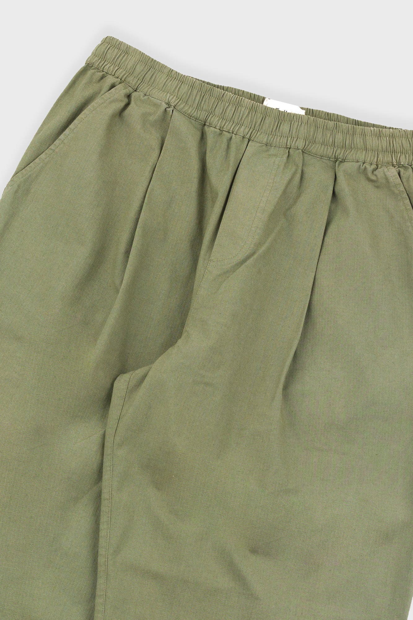 Drawcord Loose Trouser - Light Olive Ripstop