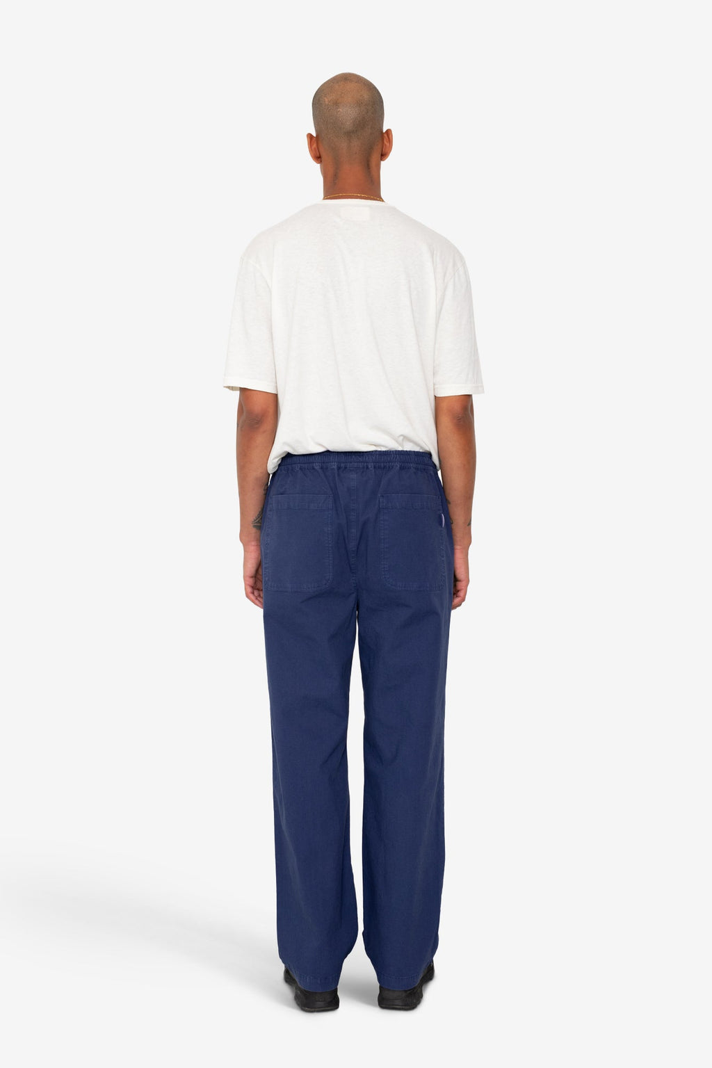 Drawcord Loose Trouser - Rich Navy Ripstop