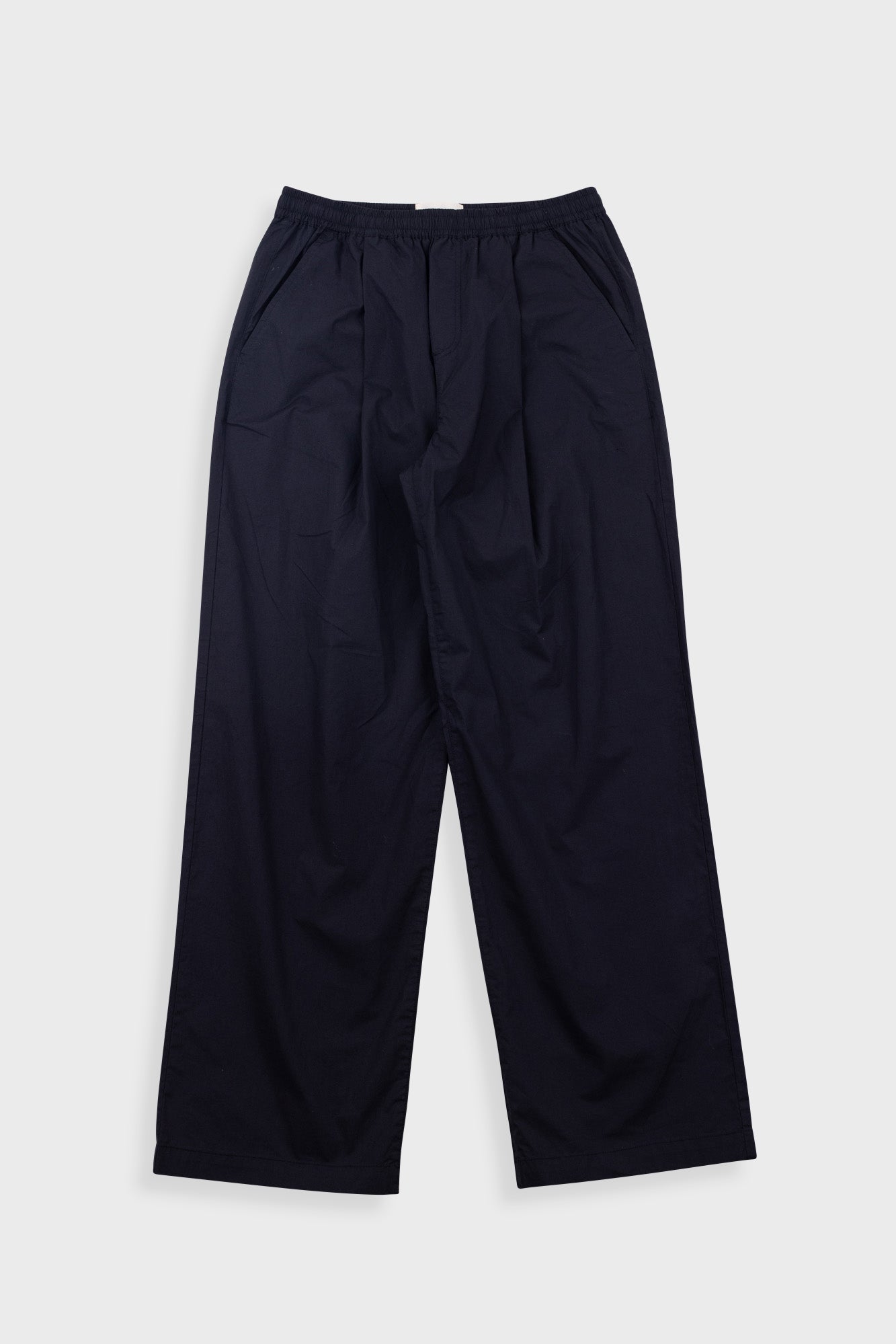 Drawcord Loose Trousers - Black