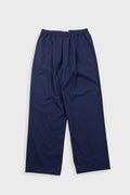 Drawcord Loose Trousers - Navy Seersucker