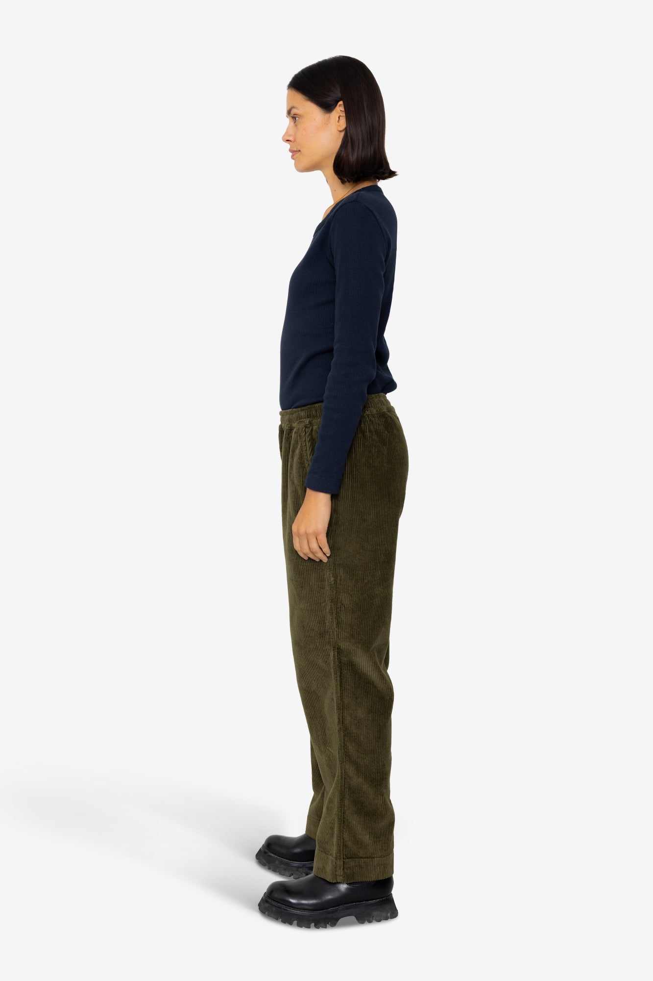 Drawcord Signal Pants - Olive Cord