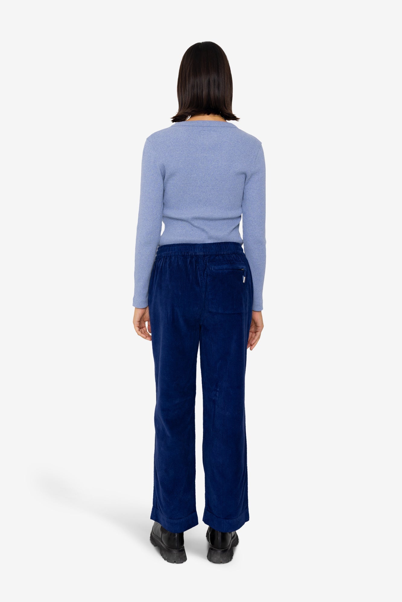 Drawcord Signal Pants - Rich Navy Cord