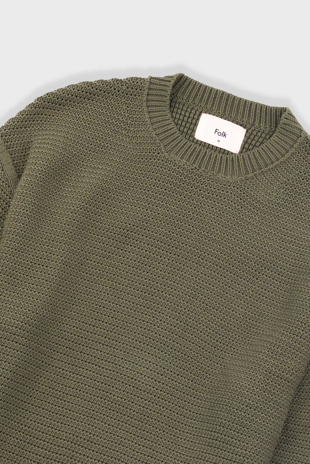 Drop Shoulder Crew - Olive