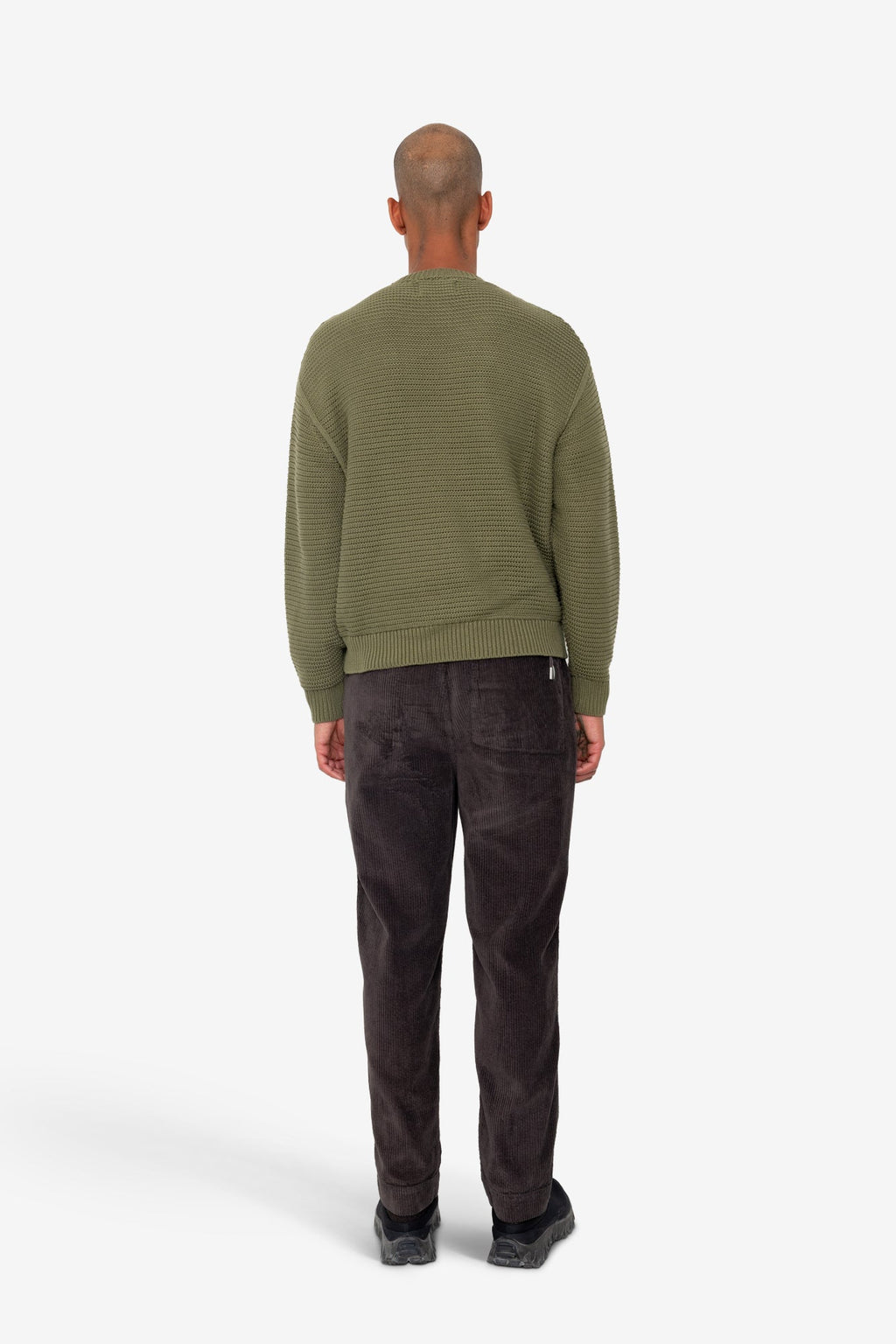 Drop Shoulder Crew - Olive