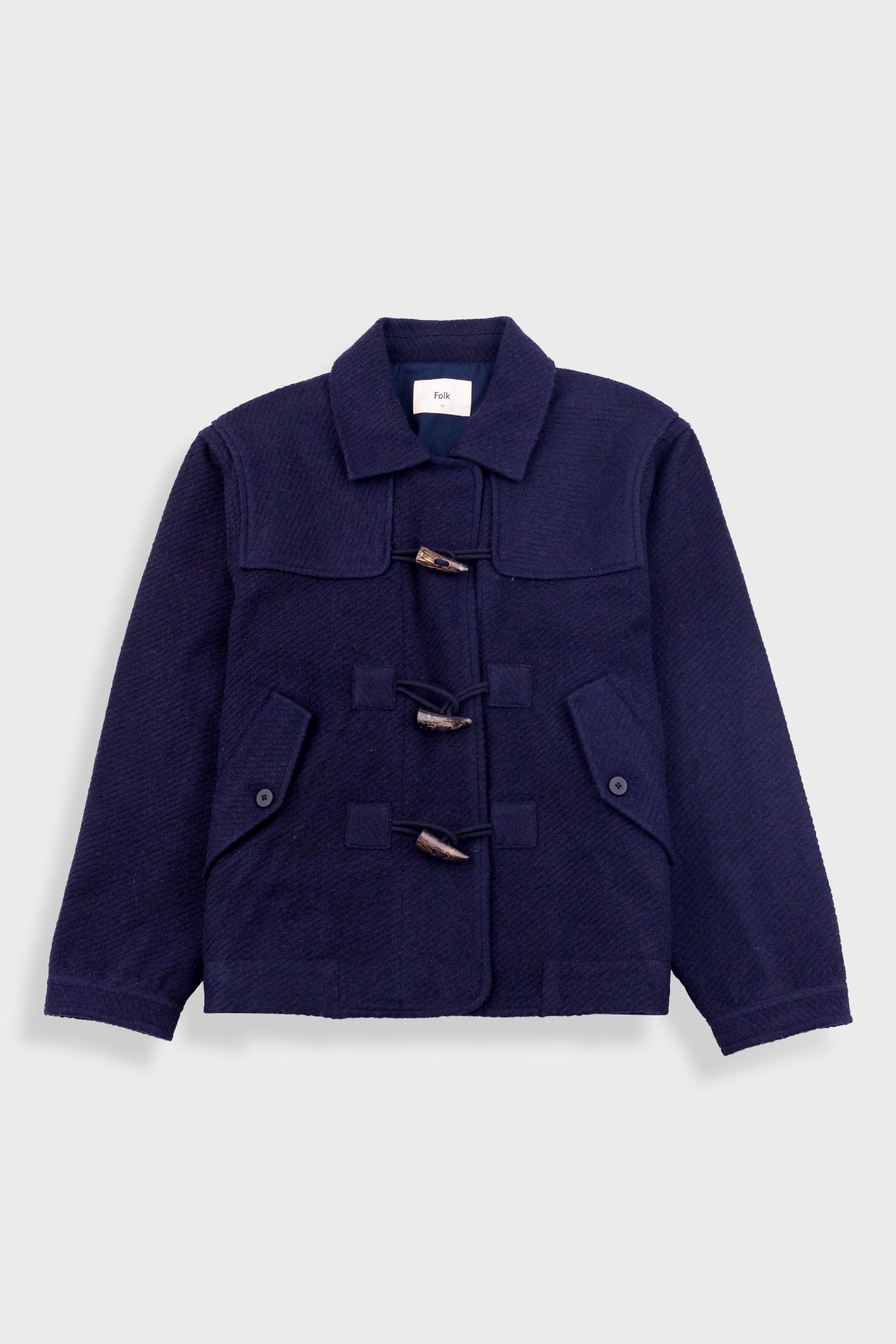 Duffle Coat - Navy Wool Twill