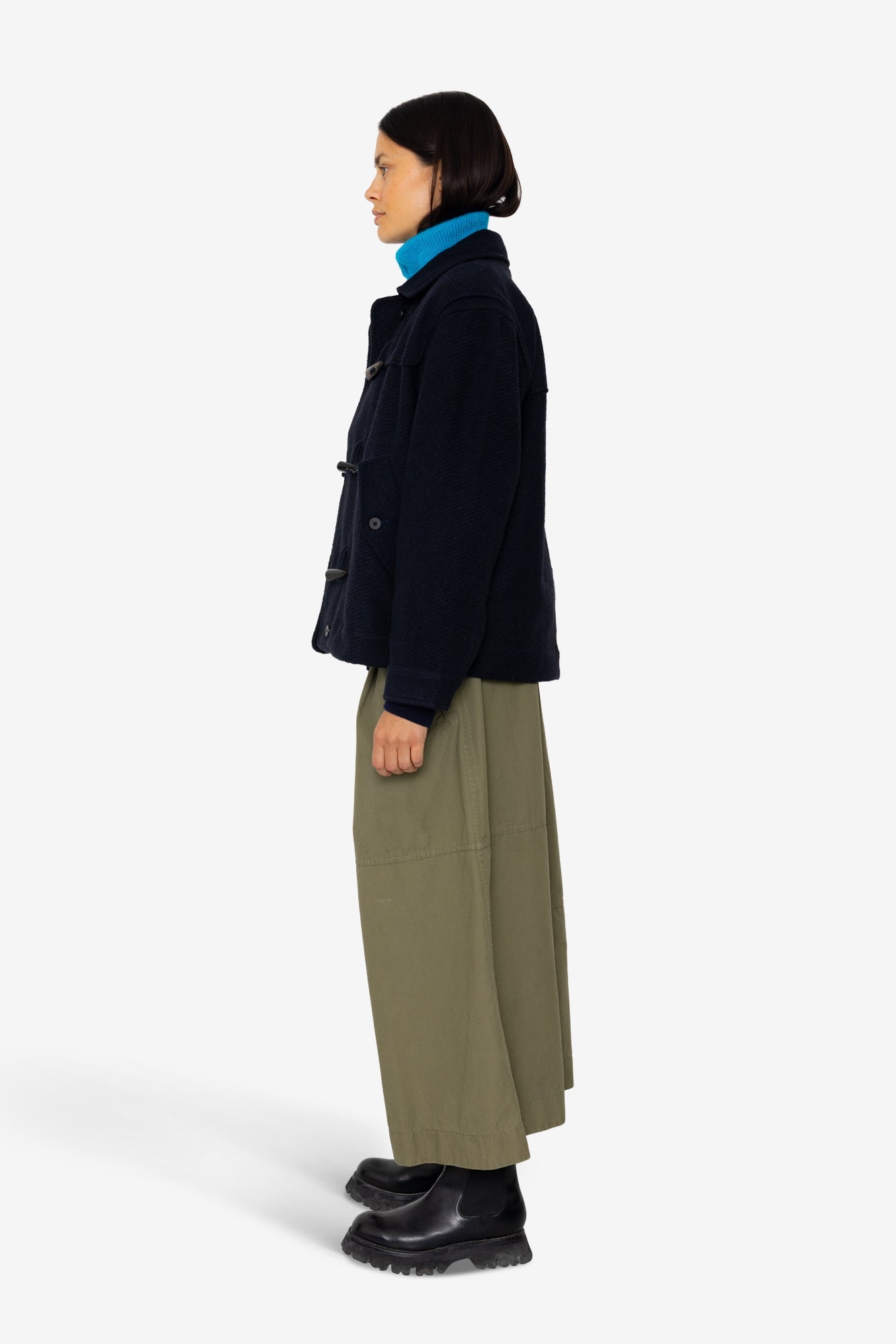 Duffle Coat - Navy Wool Twill