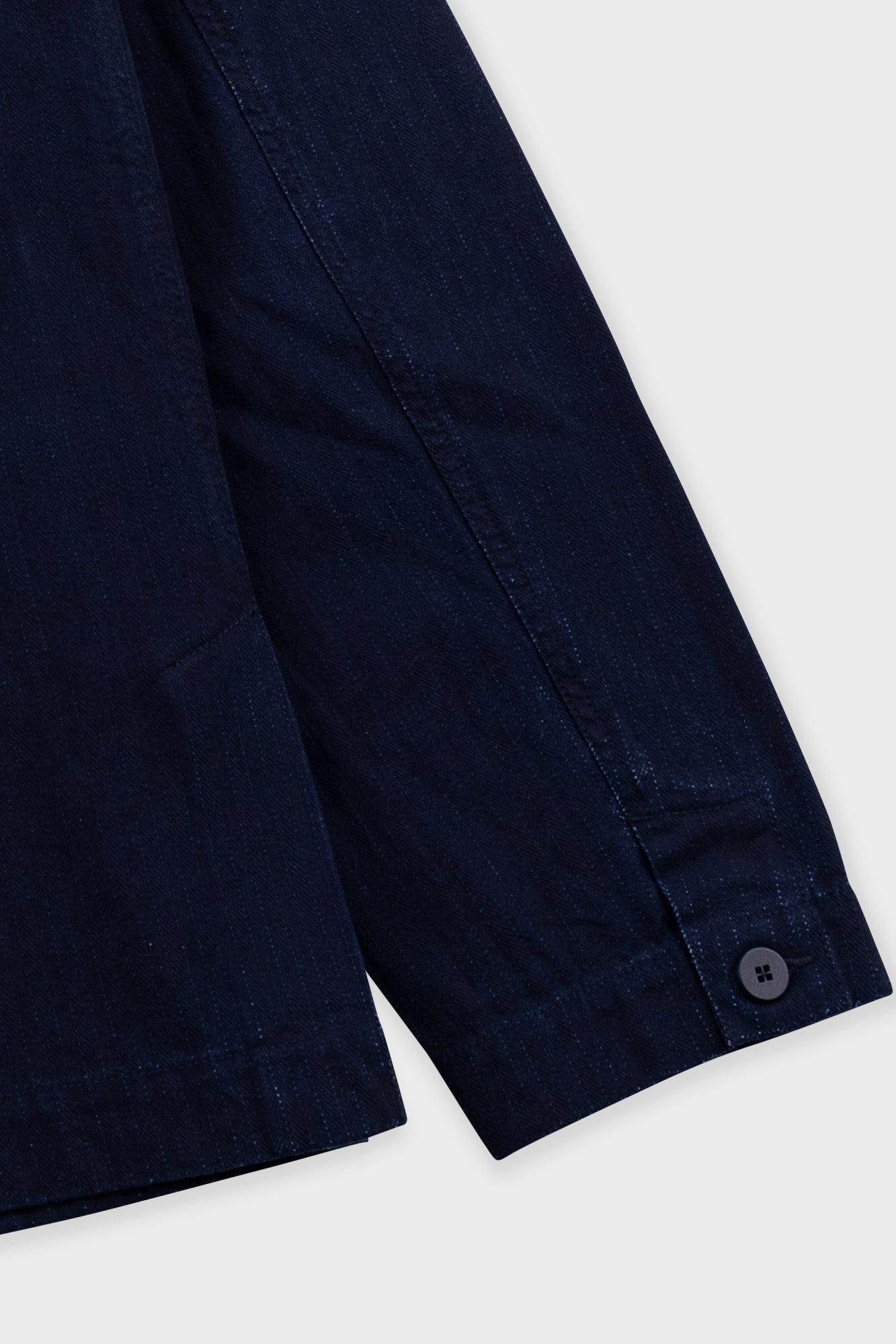 Easy Fit Blazer - Deep Indigo Herringbone