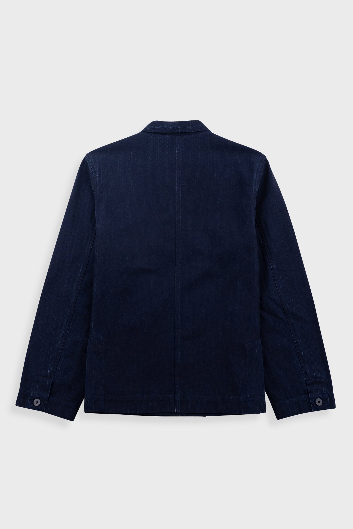Easy Fit Blazer - Deep Indigo Herringbone