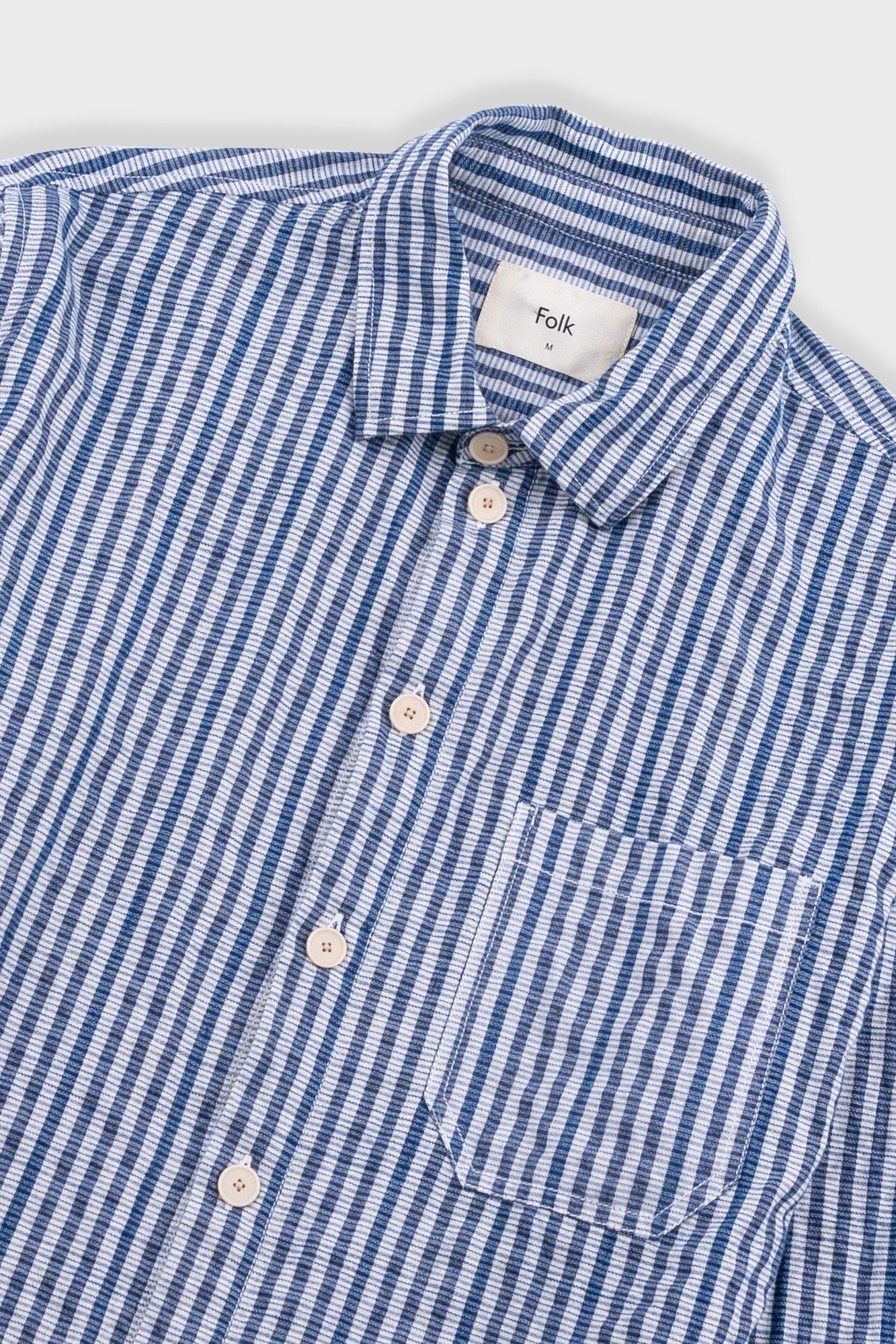 Easy Fit Shirt - Indigo Crinkle Mini Check