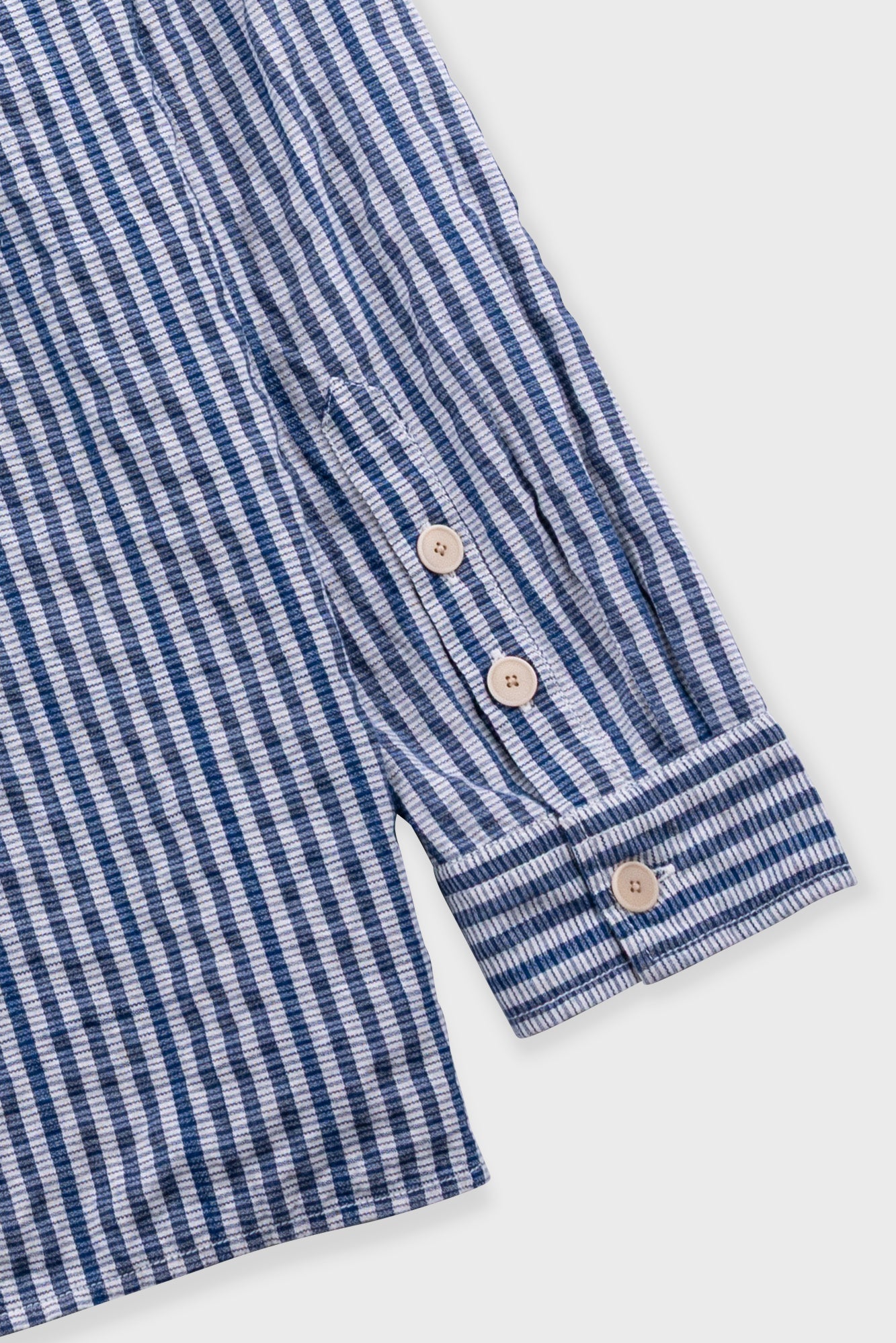 Easy Fit Shirt - Indigo Crinkle Mini Check