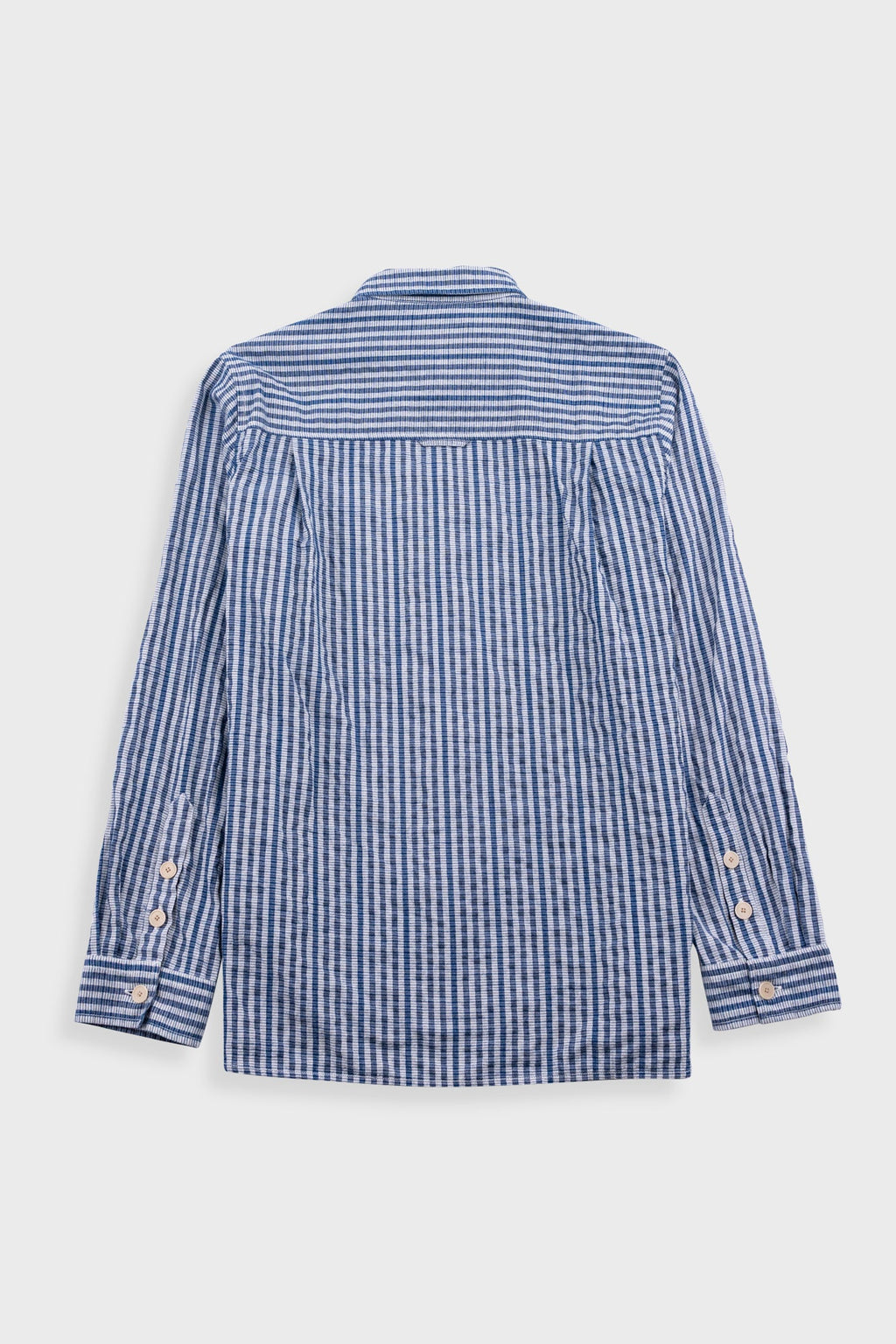 Easy Fit Shirt - Indigo Crinkle Mini Check